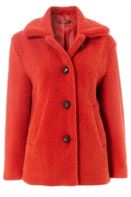 rust teddy bear jacket