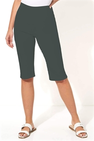 Forest Knee Length Stretch Shorts