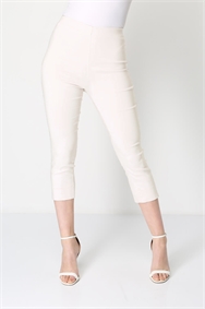 Ivory Cropped Stretch Trouser