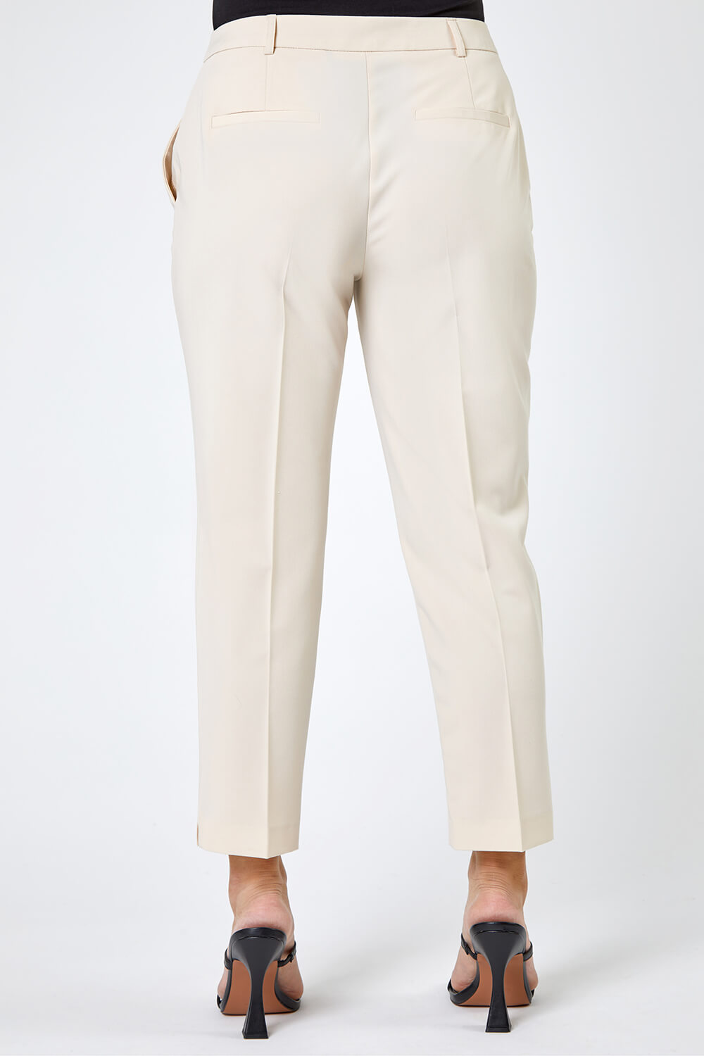 Natural  Petite Smart Tapered Trouser, Image 2 of 5