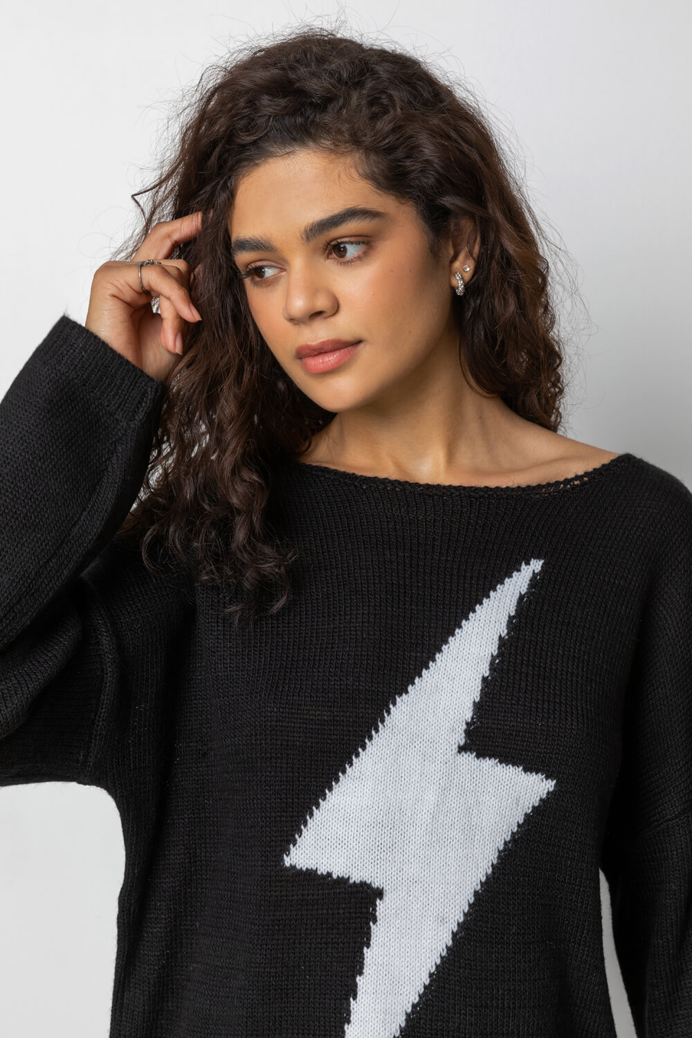 Equipment lightning bolt outlet sweater