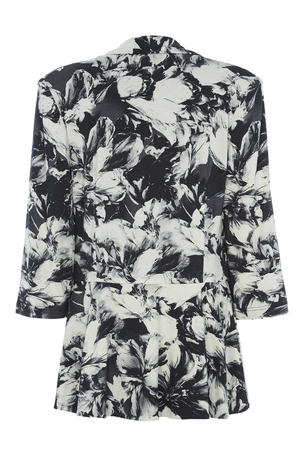 Floral Peplum Jacket in Black Roman Originals UK