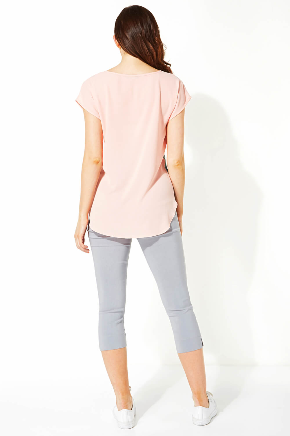Light Pink Floral Print T-Shirt, Image 3 of 5