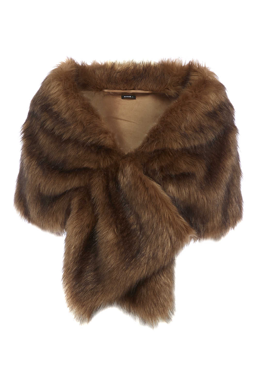 Tan fur shawl Clearance