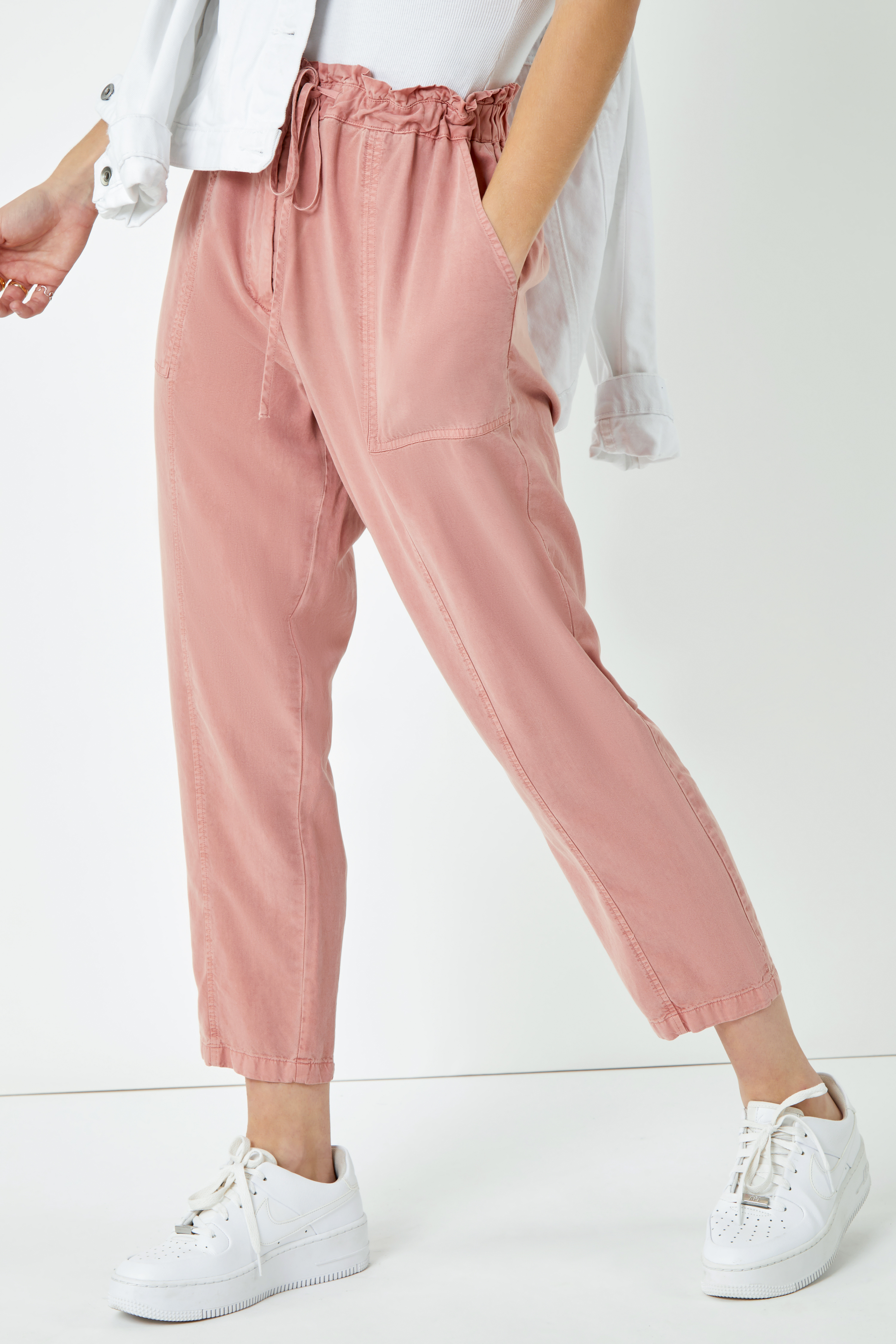 Rose Frill Detail Panel Trousers, Image 5 of 5