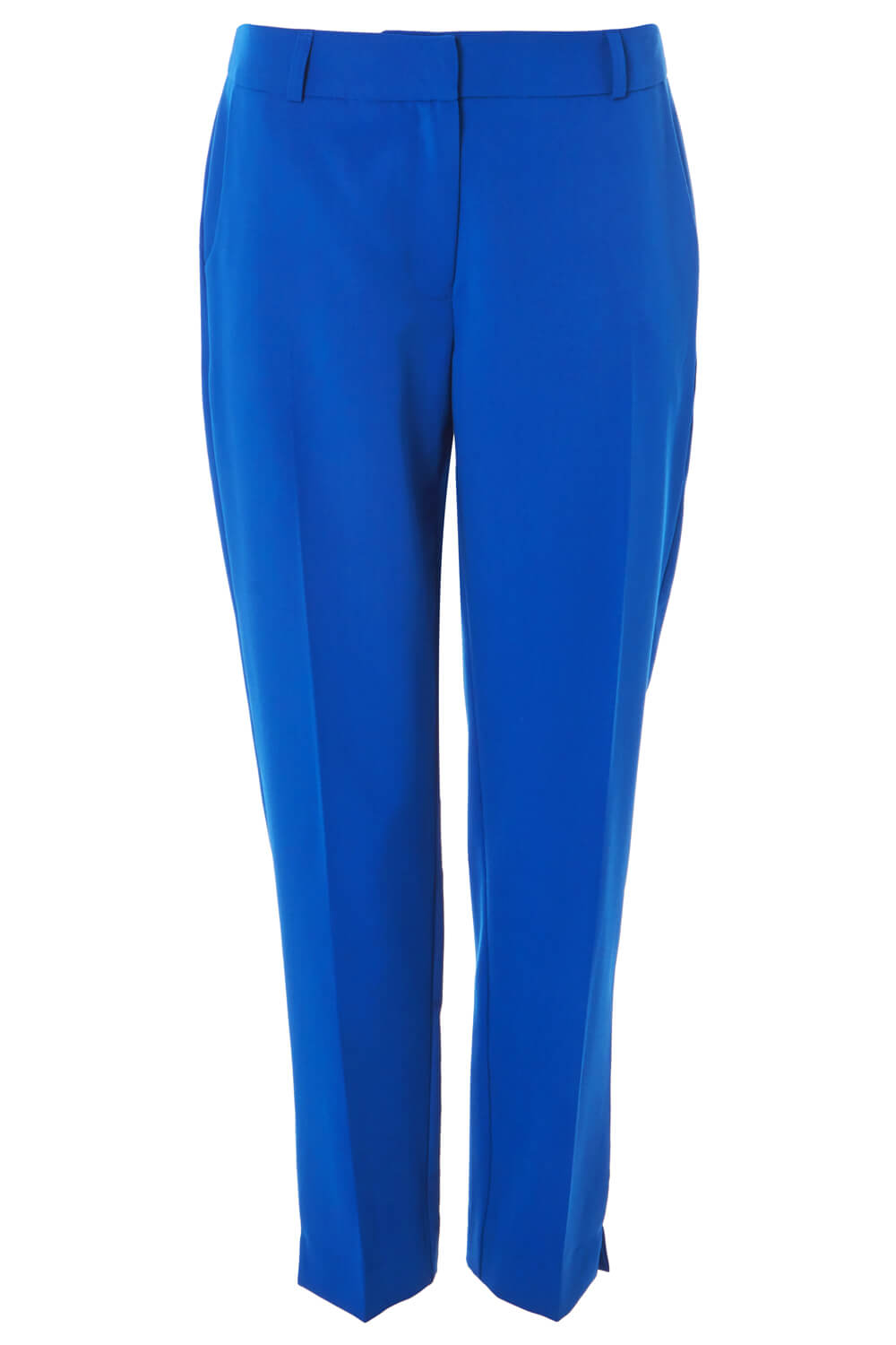 Royal Blue Straight Leg Tapered Trousers, Image 5 of 5