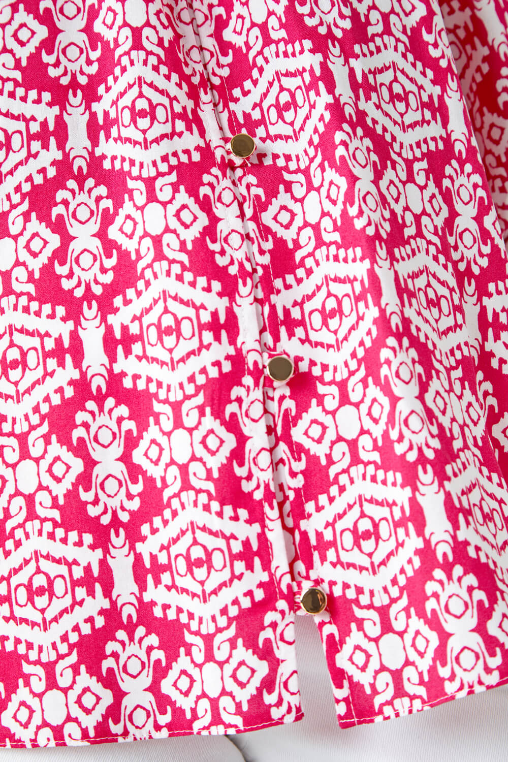 PINK Paisley Print Button Through Blouse, Image 5 of 5