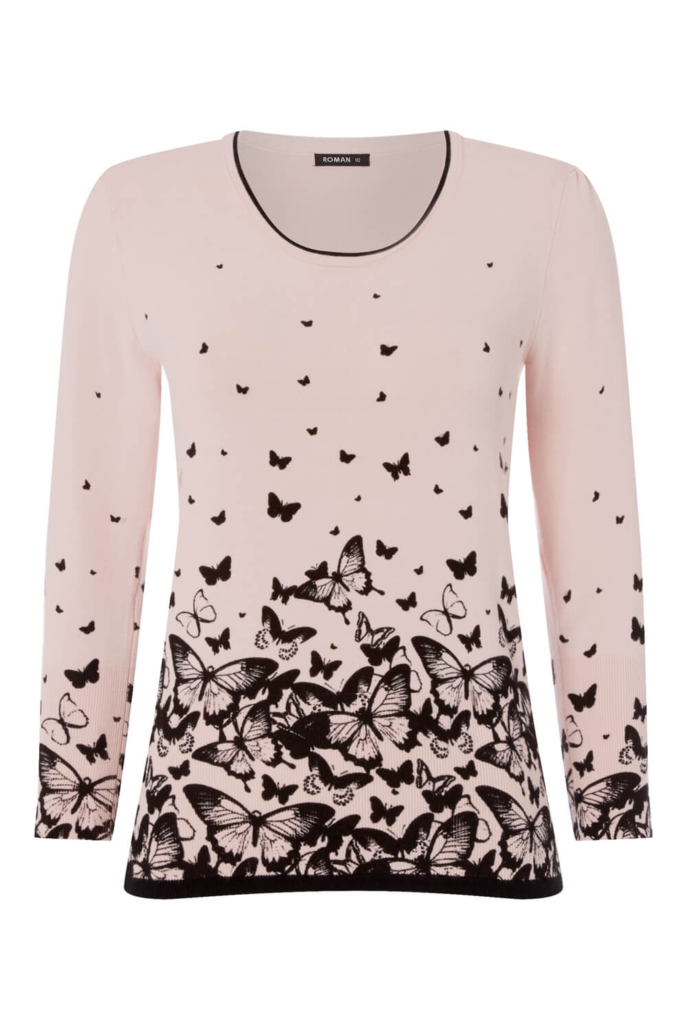 Light Pink Butterfly Print Jumper, Image 5 of 5