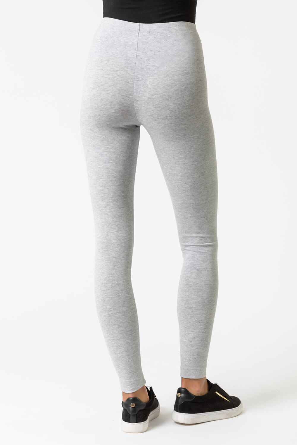 ASOS DESIGN Curve cotton legging in gray heather