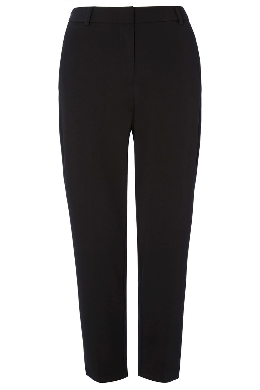 Black Curve Straight Smart Trousers, Image 6 of 6