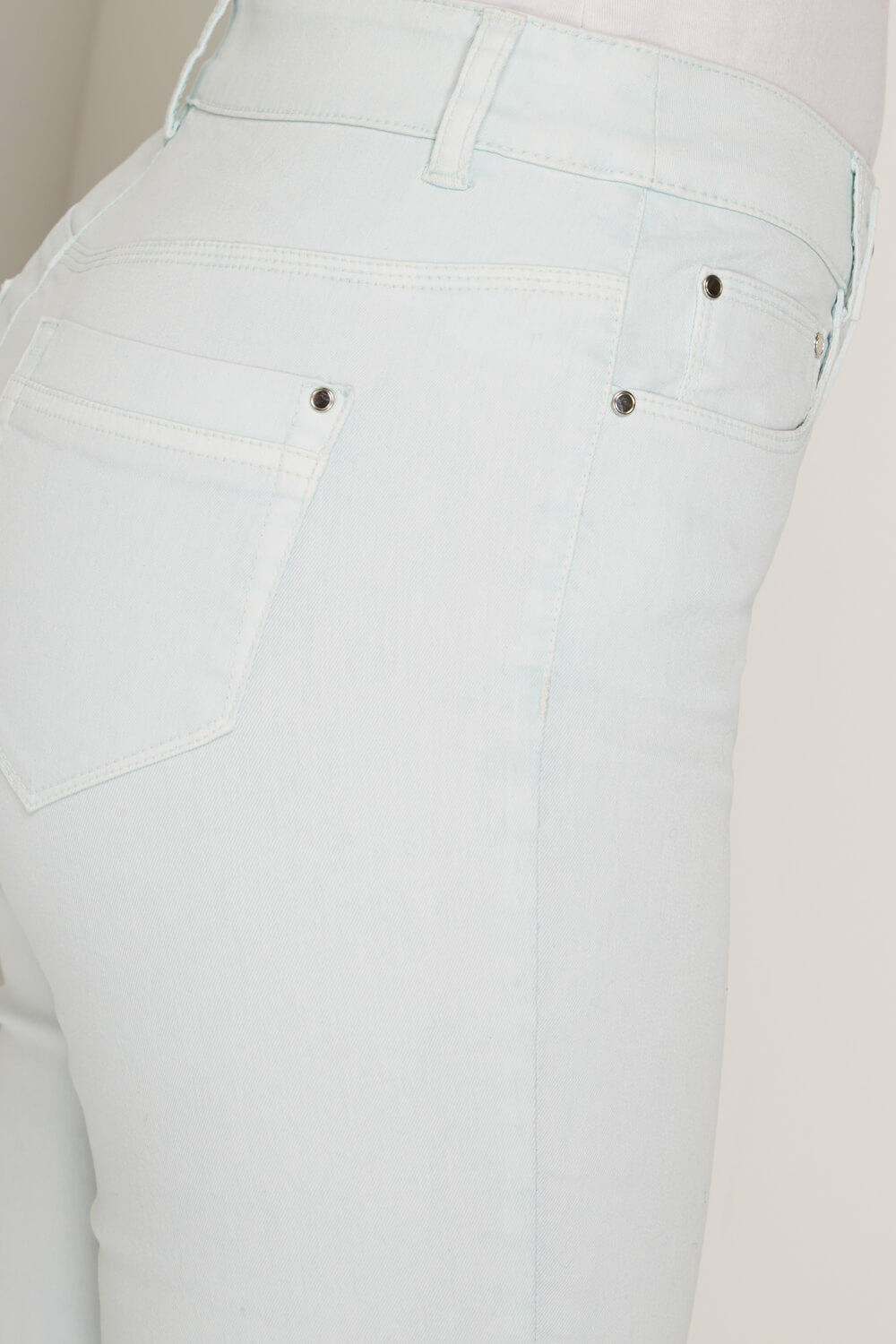 Pale Green Cropped Jean, Image 3 of 4
