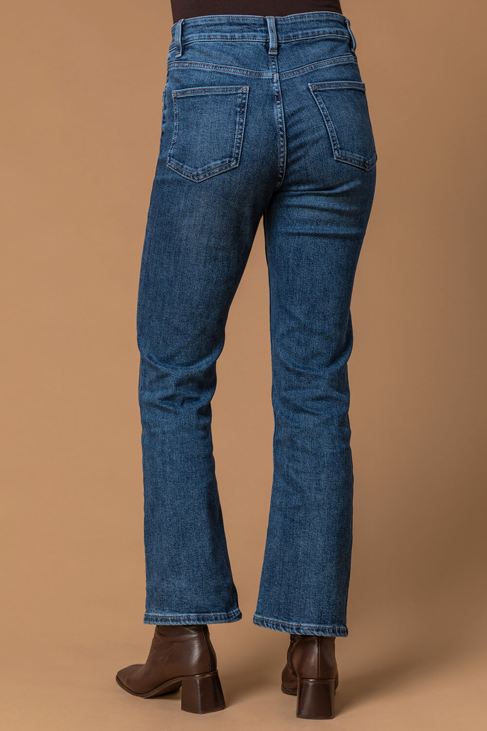 Denim 29" Essential Stretch Bootcut Jeans, Image 2 of 4