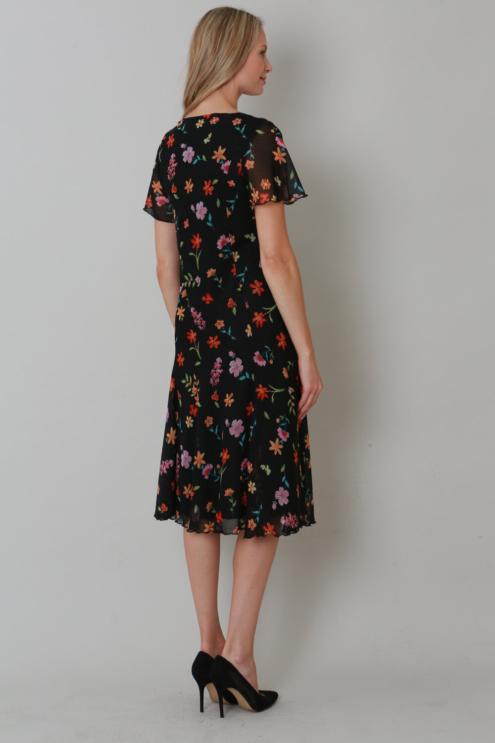 ORANGE Julianna Ditsy Floral Print Dress, Image 2 of 4