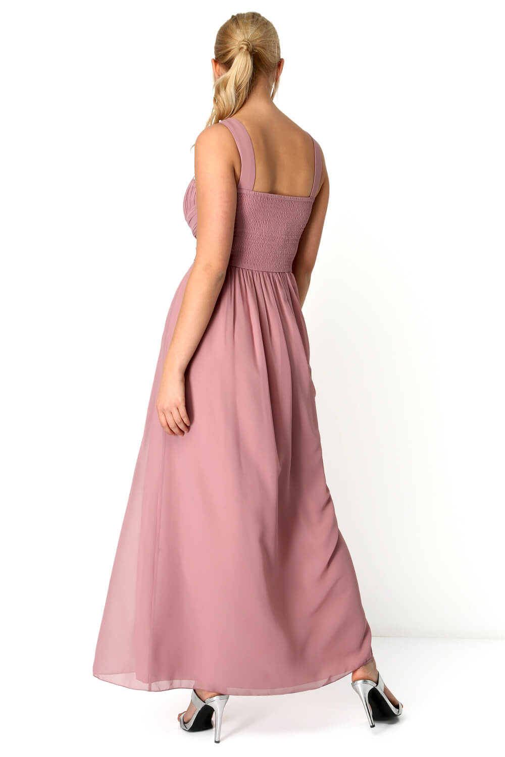 Rose Bead Embellished Maxi Dress, Image 3 of 5