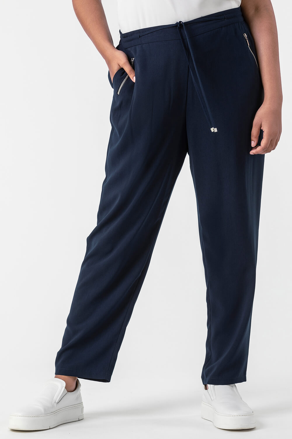 Curve 29" Tie Front Joggers, Image 4 of 5
