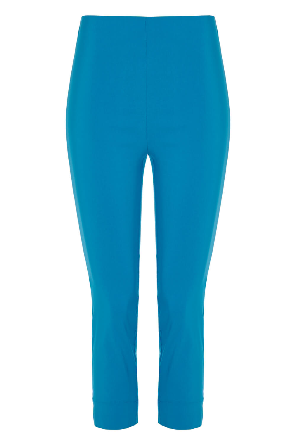 Blue Cropped Stretch Trouser, Image 4 of 4