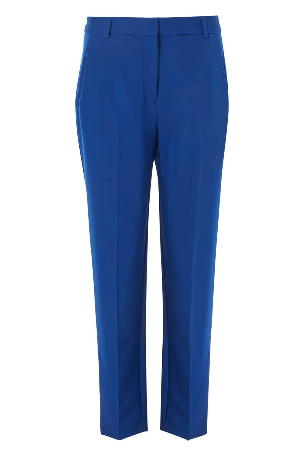 Midnight Blue Straight Leg Trousers, Image 4 of 4