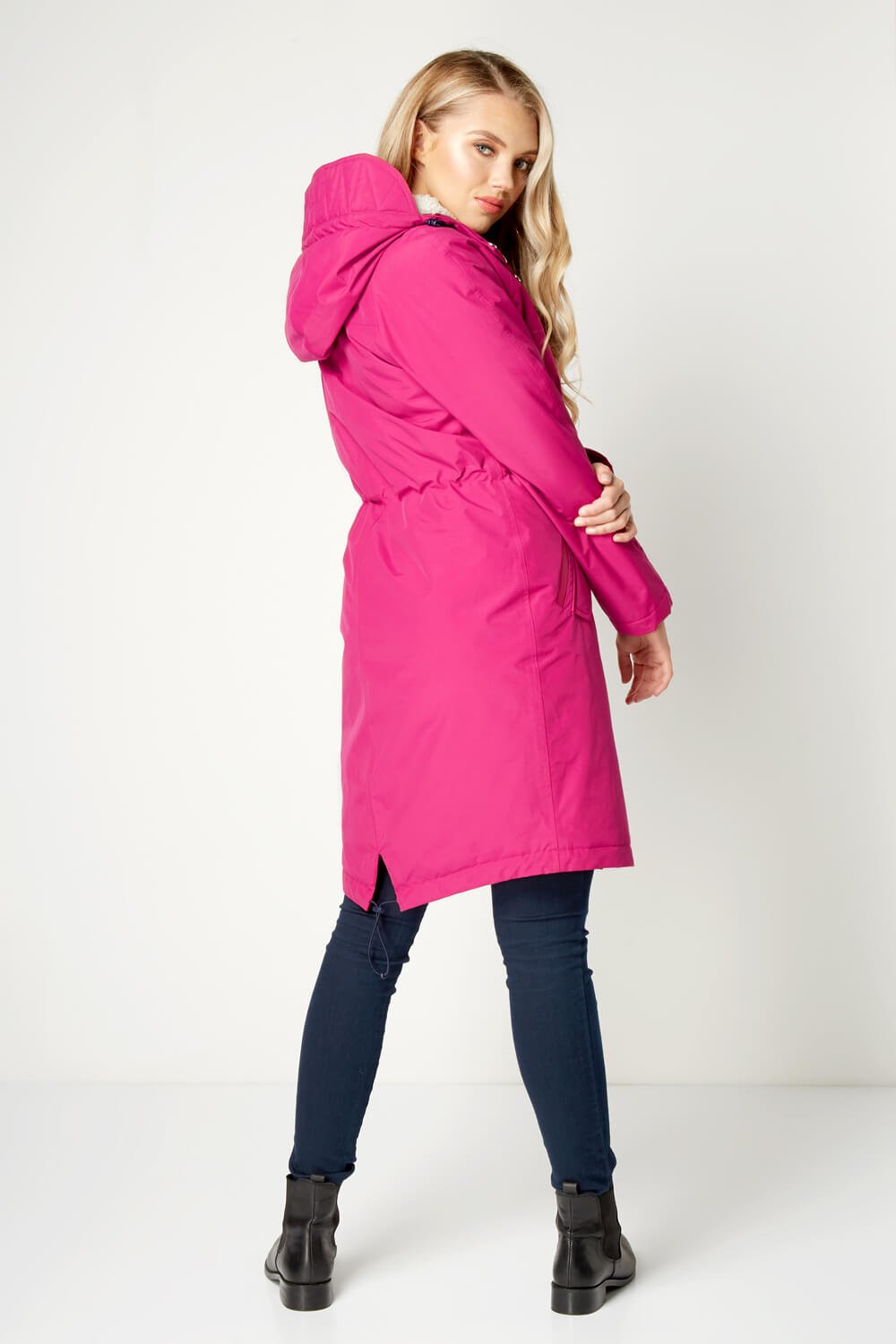 Waterproof Parka Coat in Pink Roman Originals UK