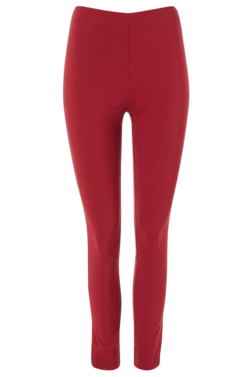 Red Full Length Stretch Trousers, Image 5 of 5