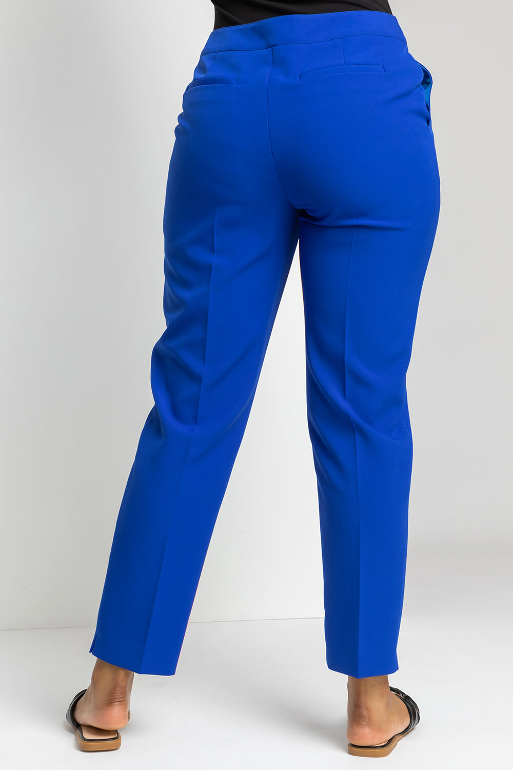 Royal Blue Petite Straight Leg Tailored Trouser, Image 2 of 4