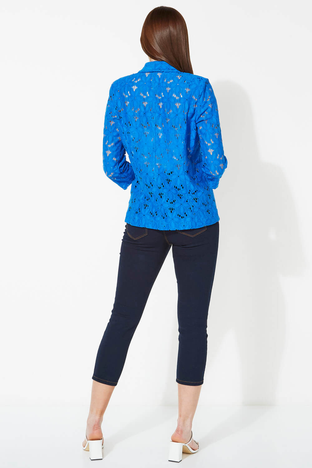 Floral Lace 3/4 Sleeve Jacket