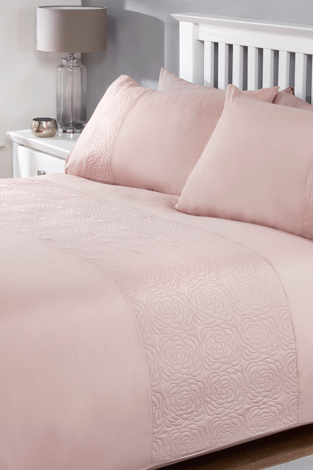 Rose Textured Duvet Cover Set In Pink, Plain Light Pink Duvet Cover