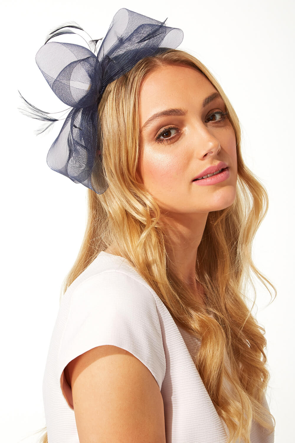 Bow and Feather Fascinator