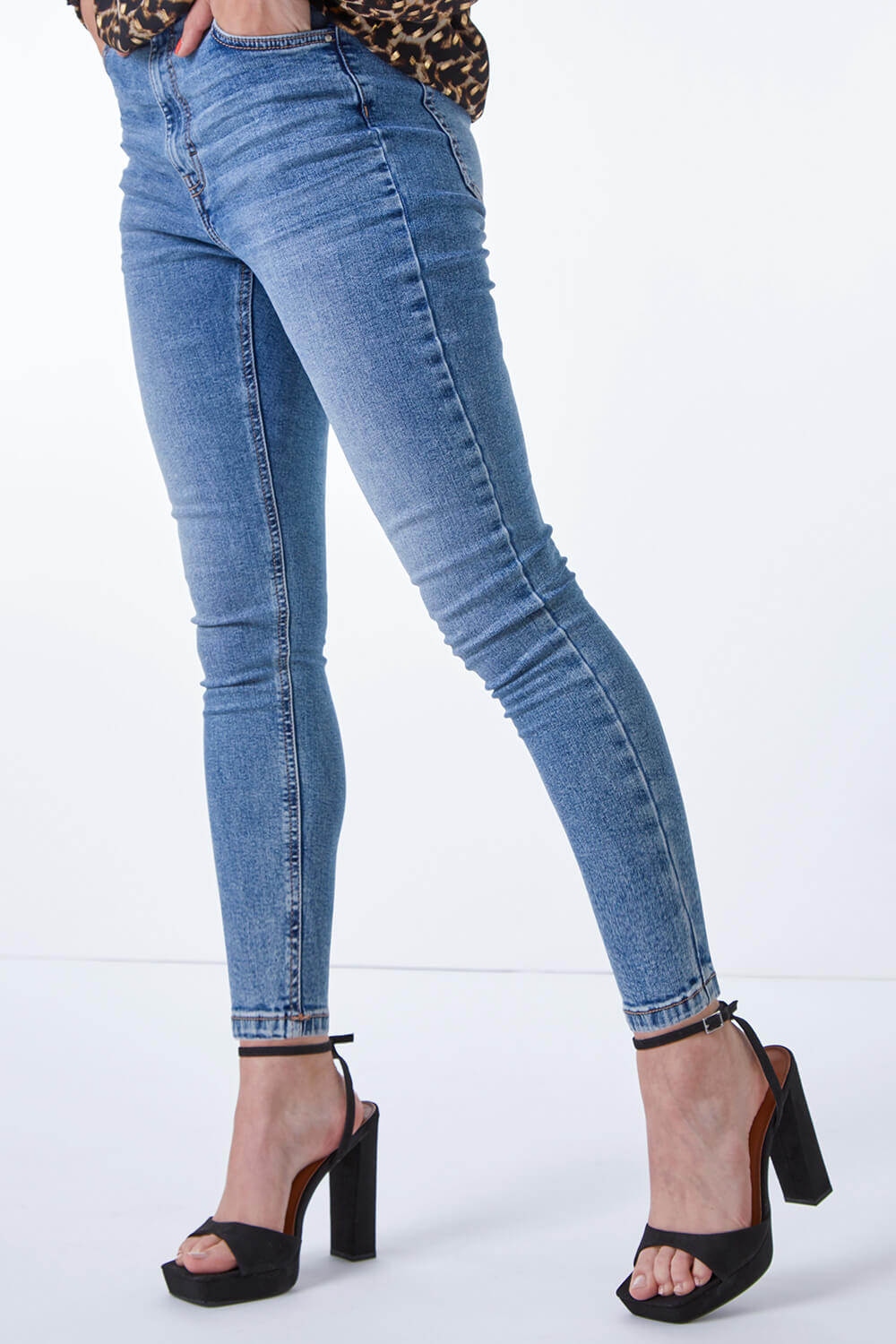 Denim Super Skinny Stretch Jeans , Image 5 of 5