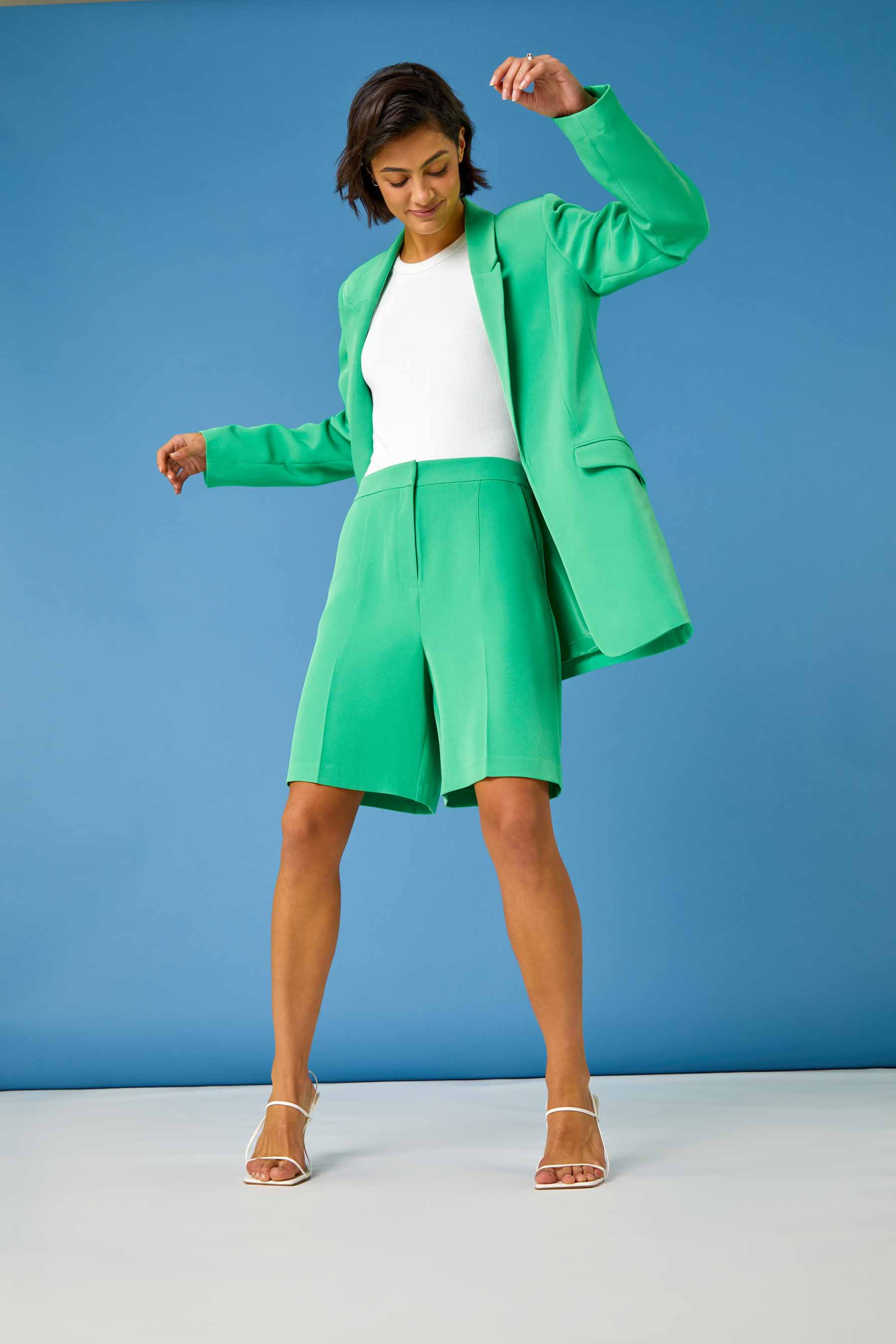 Jade Tailored Bermuda Shorts, Image 2 of 6