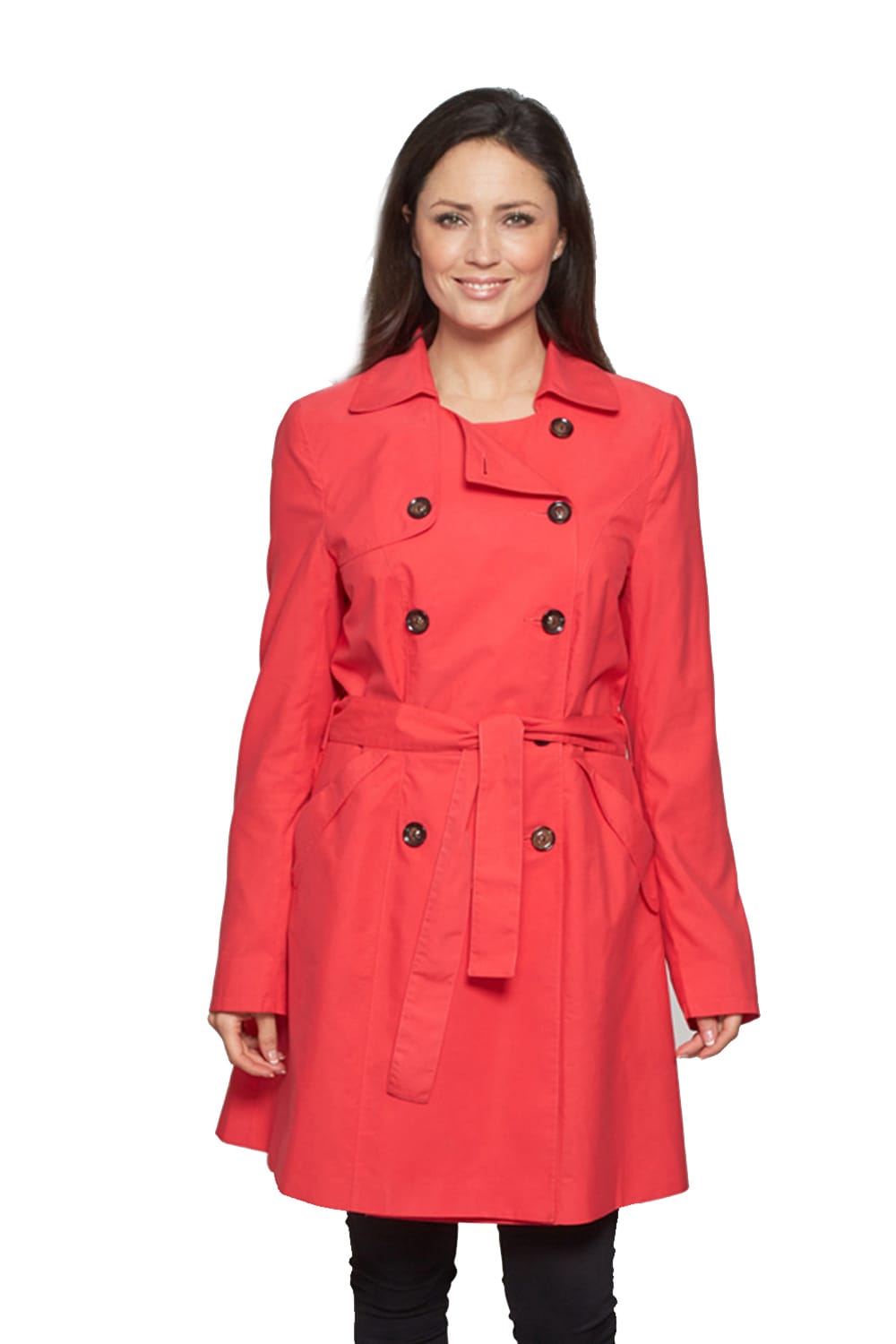 David Barry Ladies Belted Trenchcoat