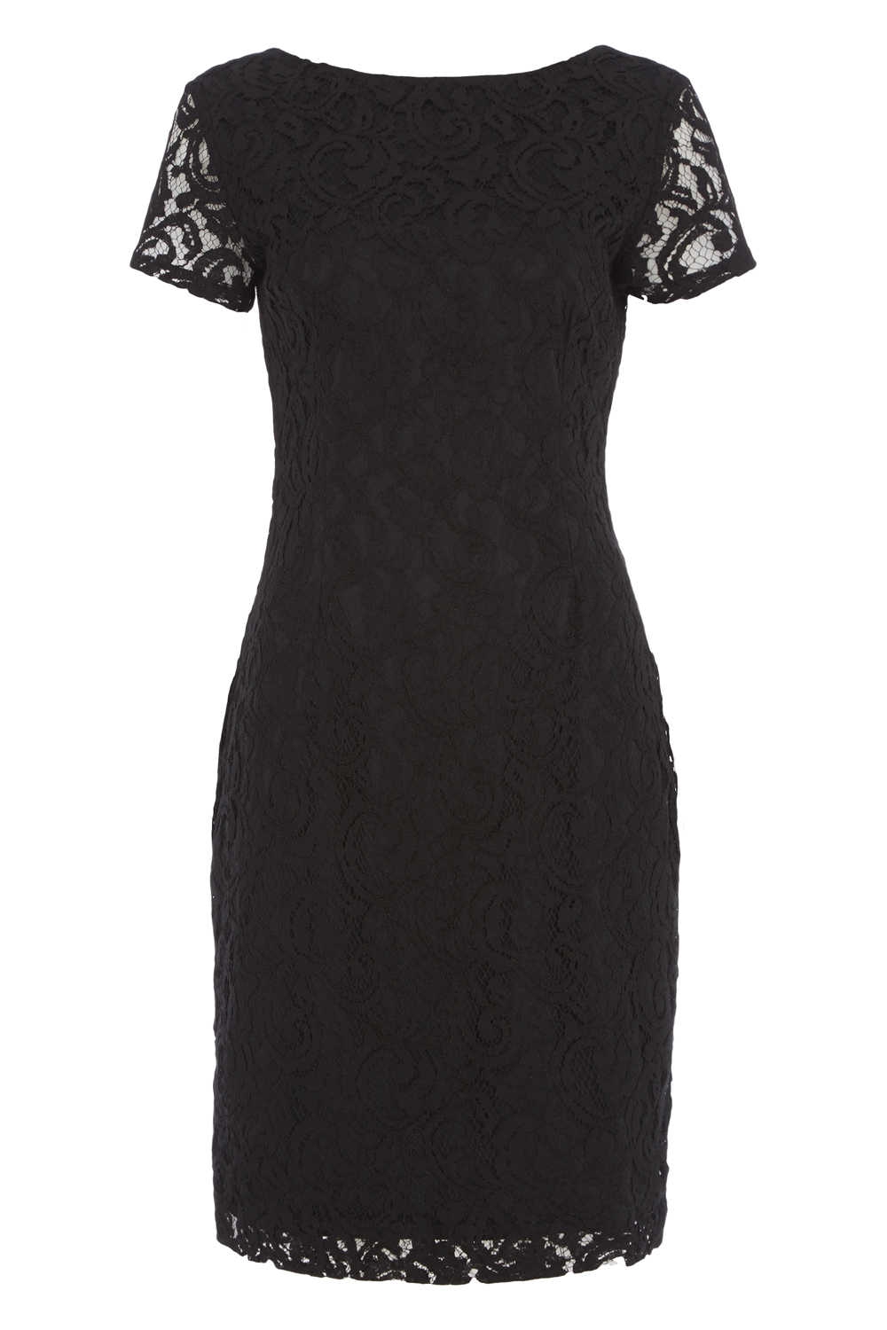 short sleeve black dress for funeral