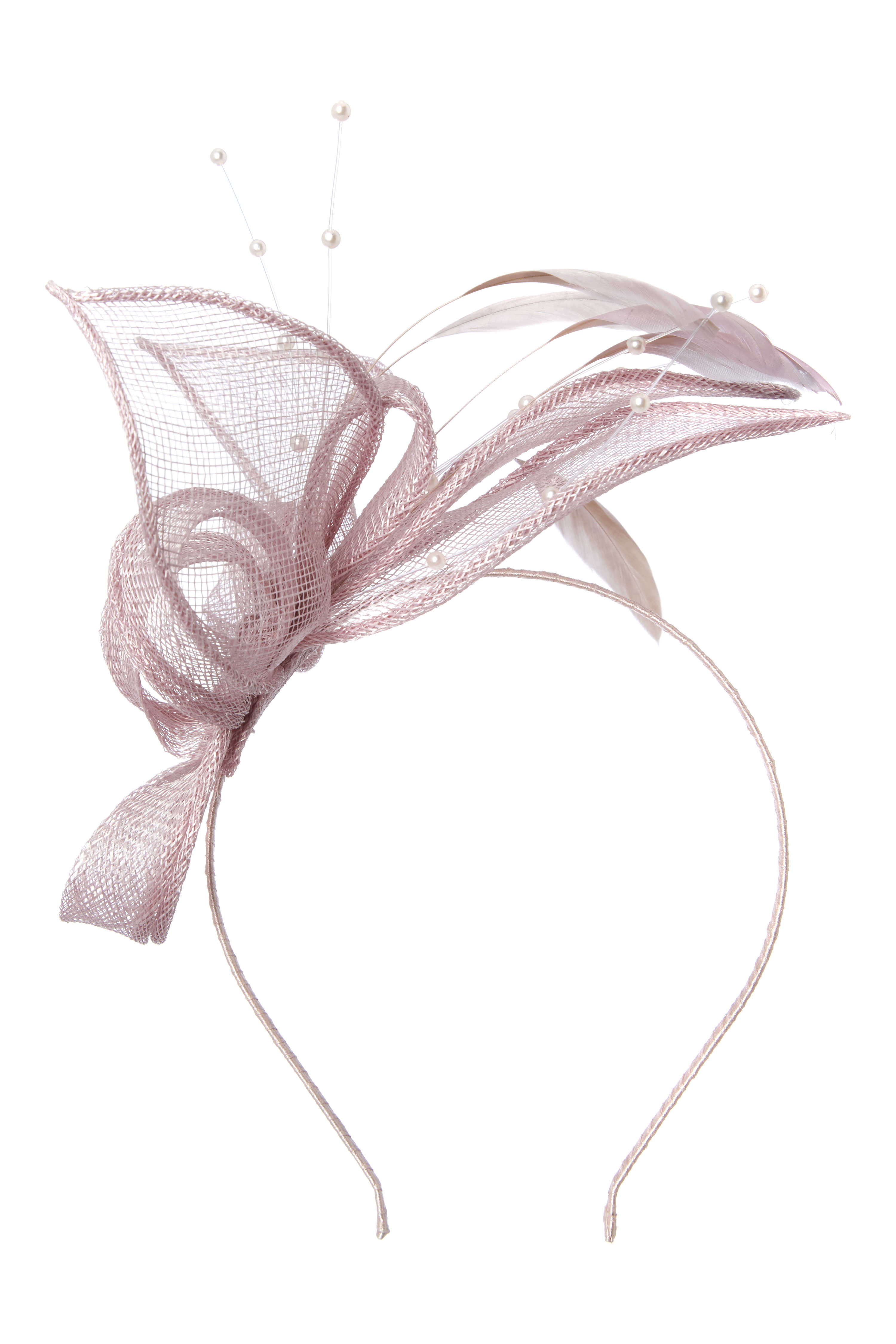 Fascinator mauve Clearance