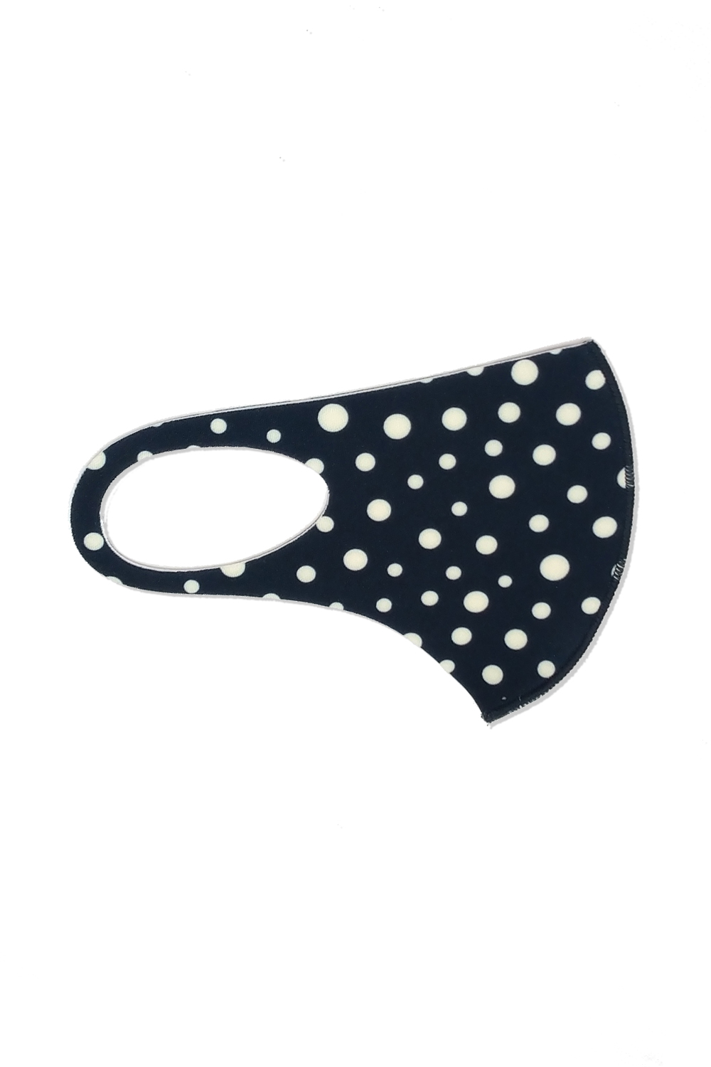 Navy  Spot Print Fast Drying Fashion Face Mask, Image 2 of 3