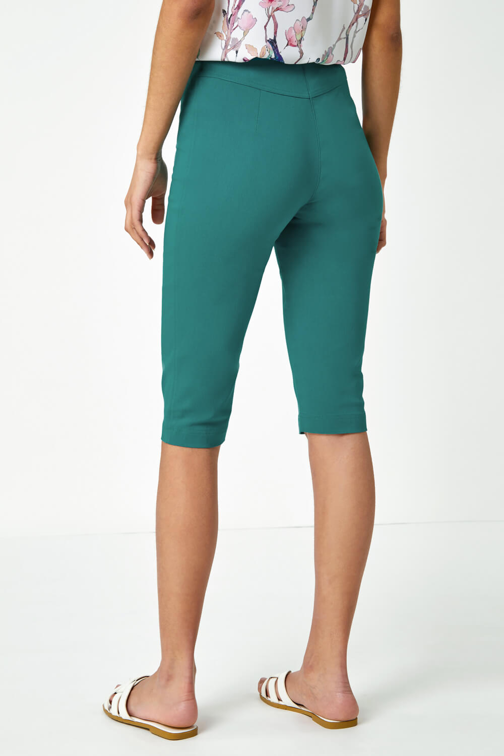 Jade Knee Length Stretch Shorts, Image 3 of 5