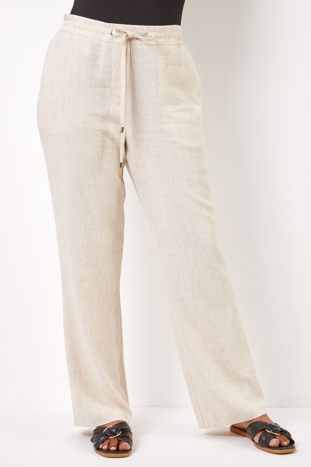 Buy Women's Linen Cotton Semi-Formal Wear Regular Fit Pants|Cottonworld