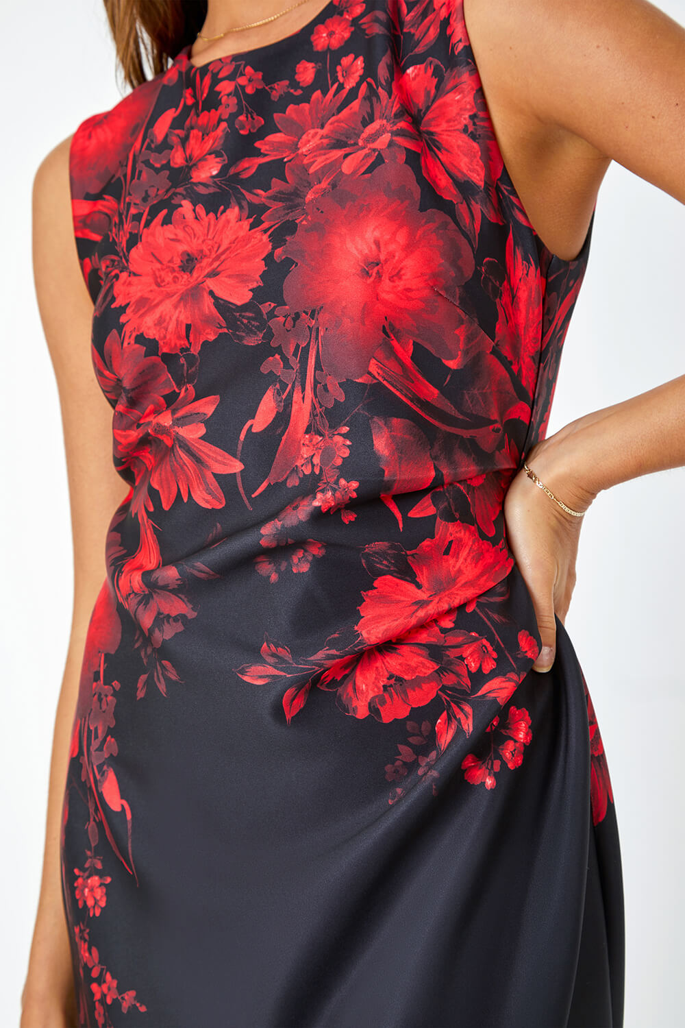  Floral Luxe Stretch Shift Dress, Image 5 of 5