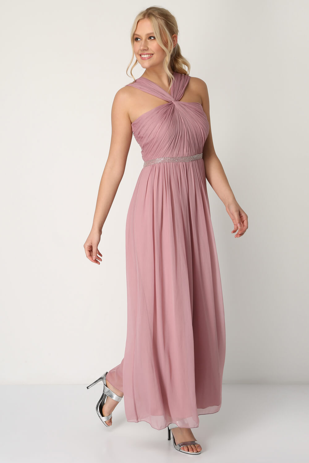 Rose Bead Embellished Maxi Dress, Image 2 of 4