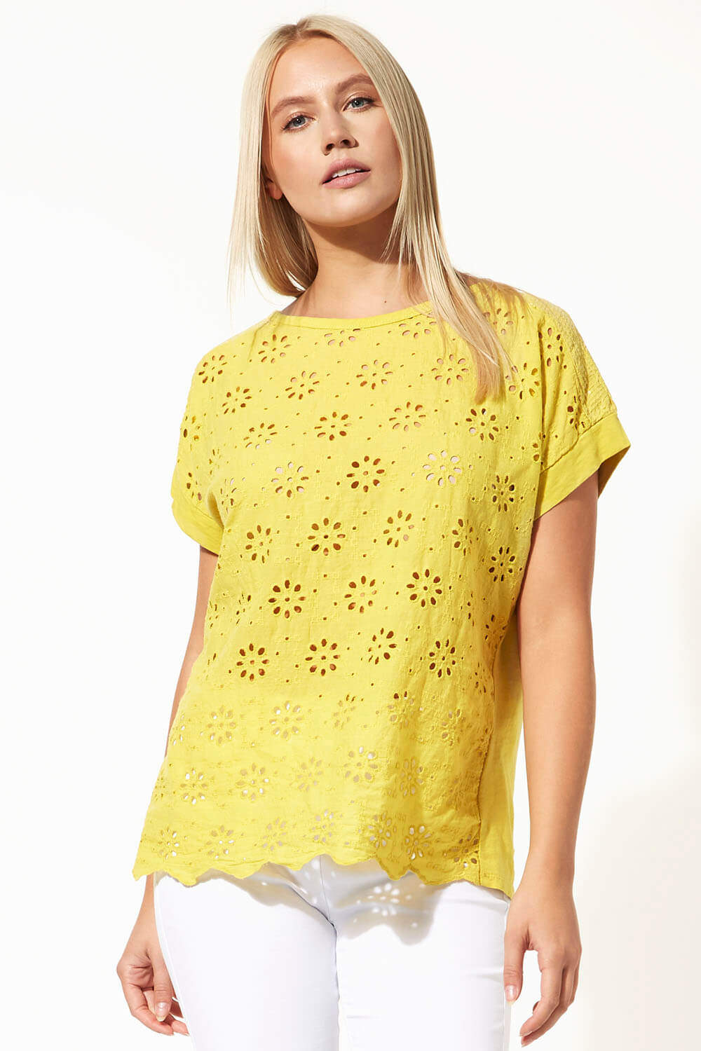 Broderie and Sequin Top