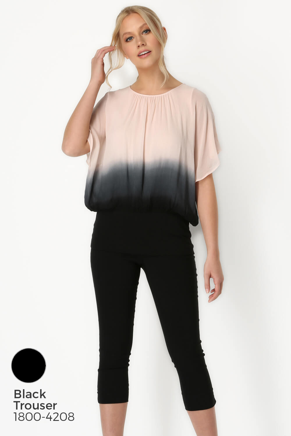 PINK Ombre Batwing Top, Image 5 of 8