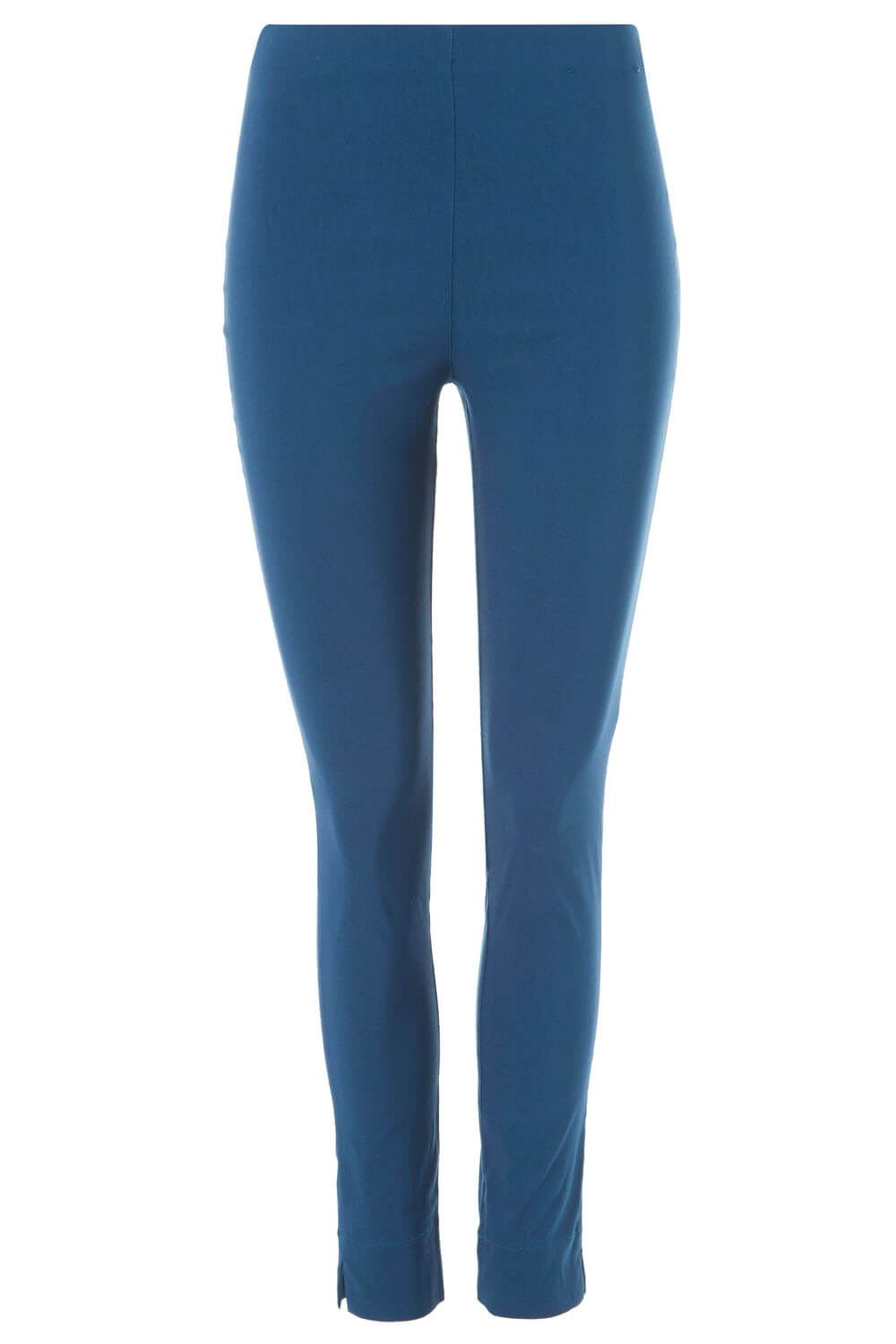 Teal Full Length Stretch Trousers, Image 5 of 5