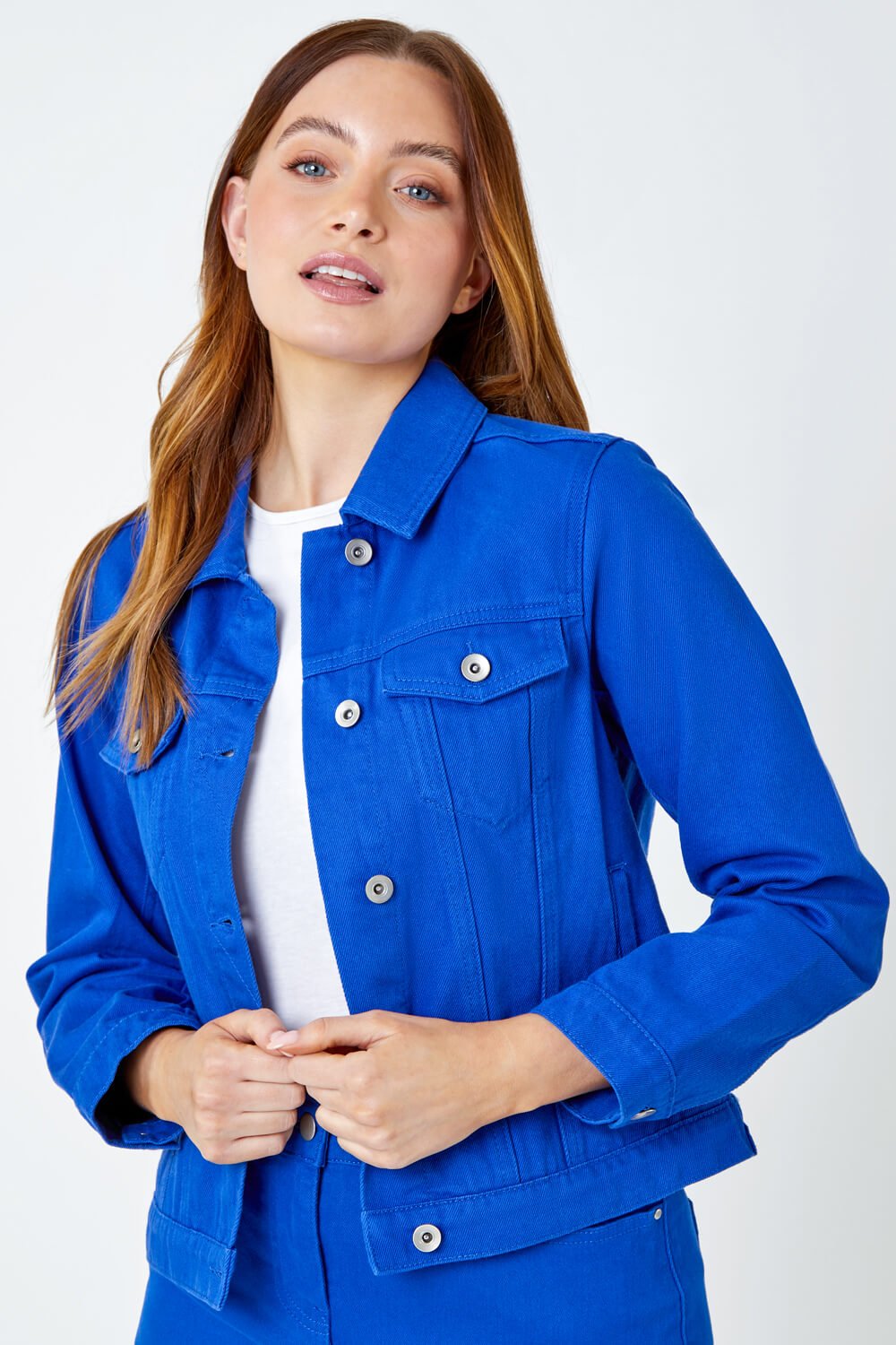 Vintage Cobalt Blue Denim Jacket by Lauren Jeans Co Size Small Size Medium  - Etsy