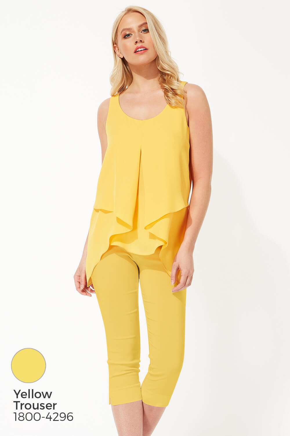 Amber Asymmetric Sleeveless Vest Top, Image 5 of 8