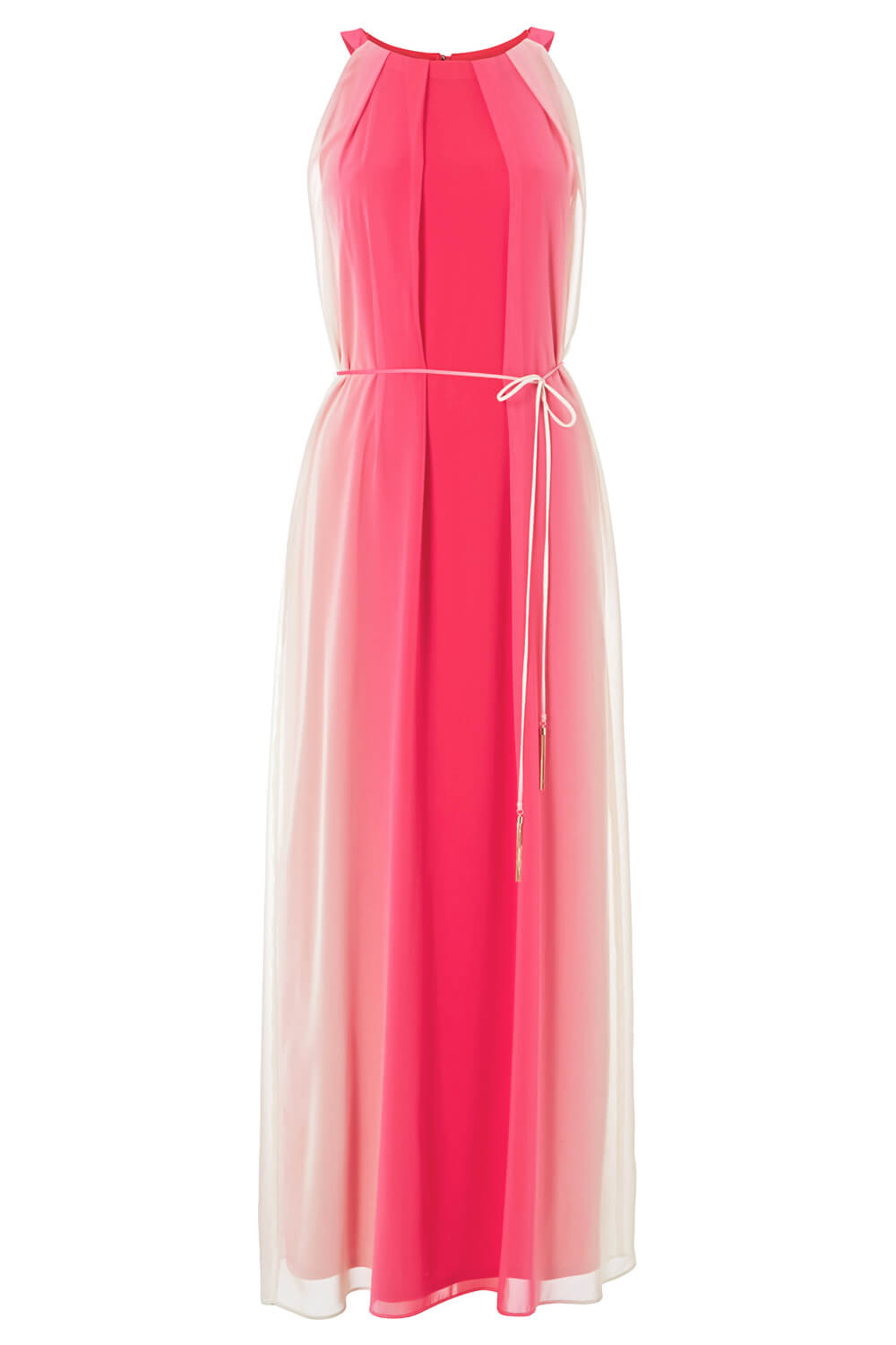 PINK Ombre Chiffon Maxi Dress, Image 4 of 4