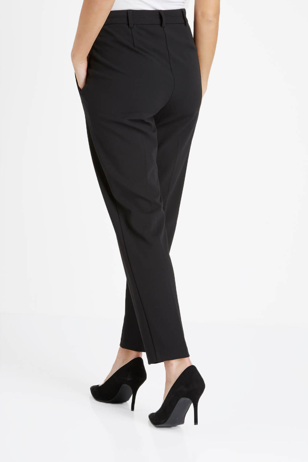 Black Tailored Straight Trouser, Image 2 of 5