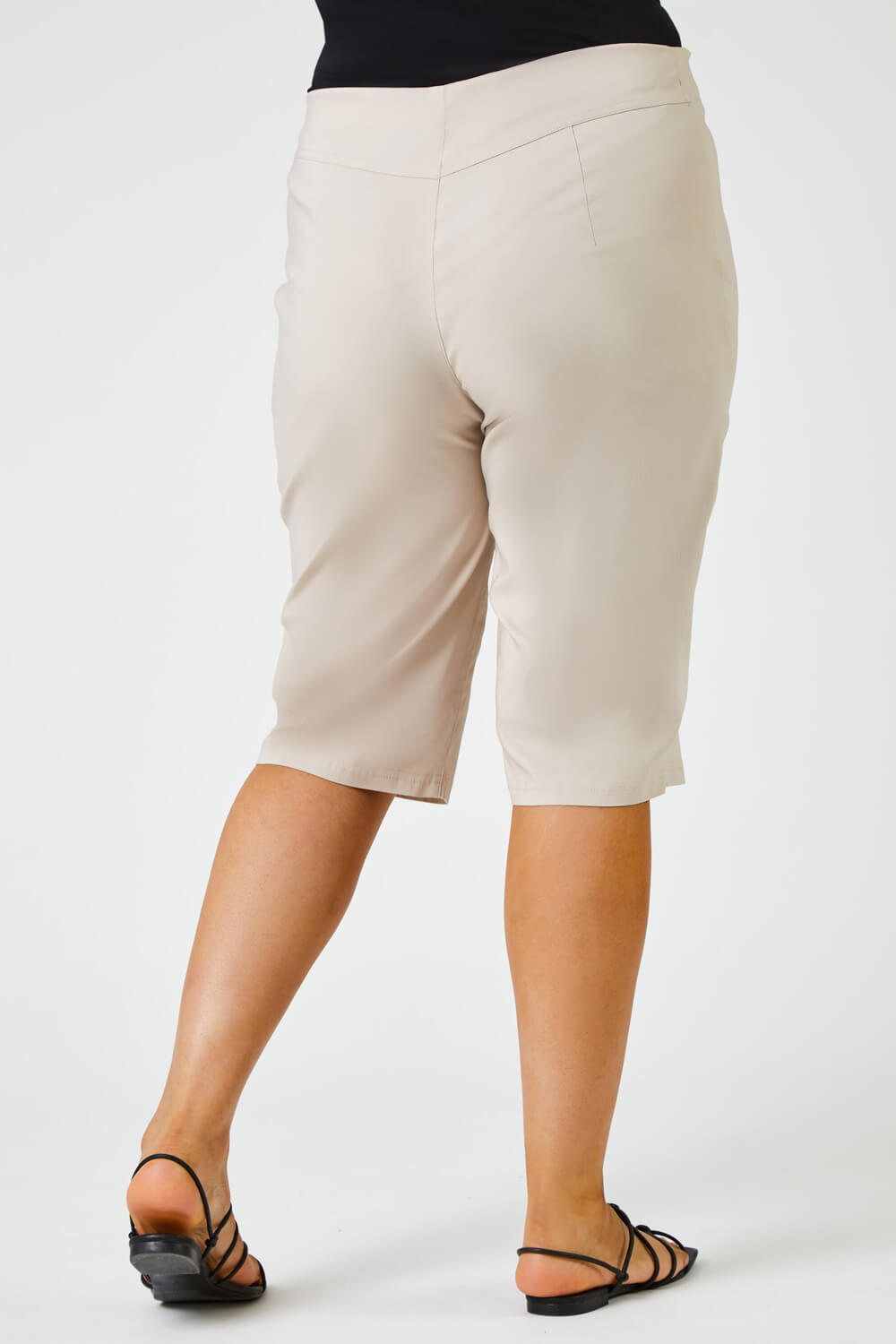 Stone Curve Knee Length Stretch Shorts, Image 4 of 4