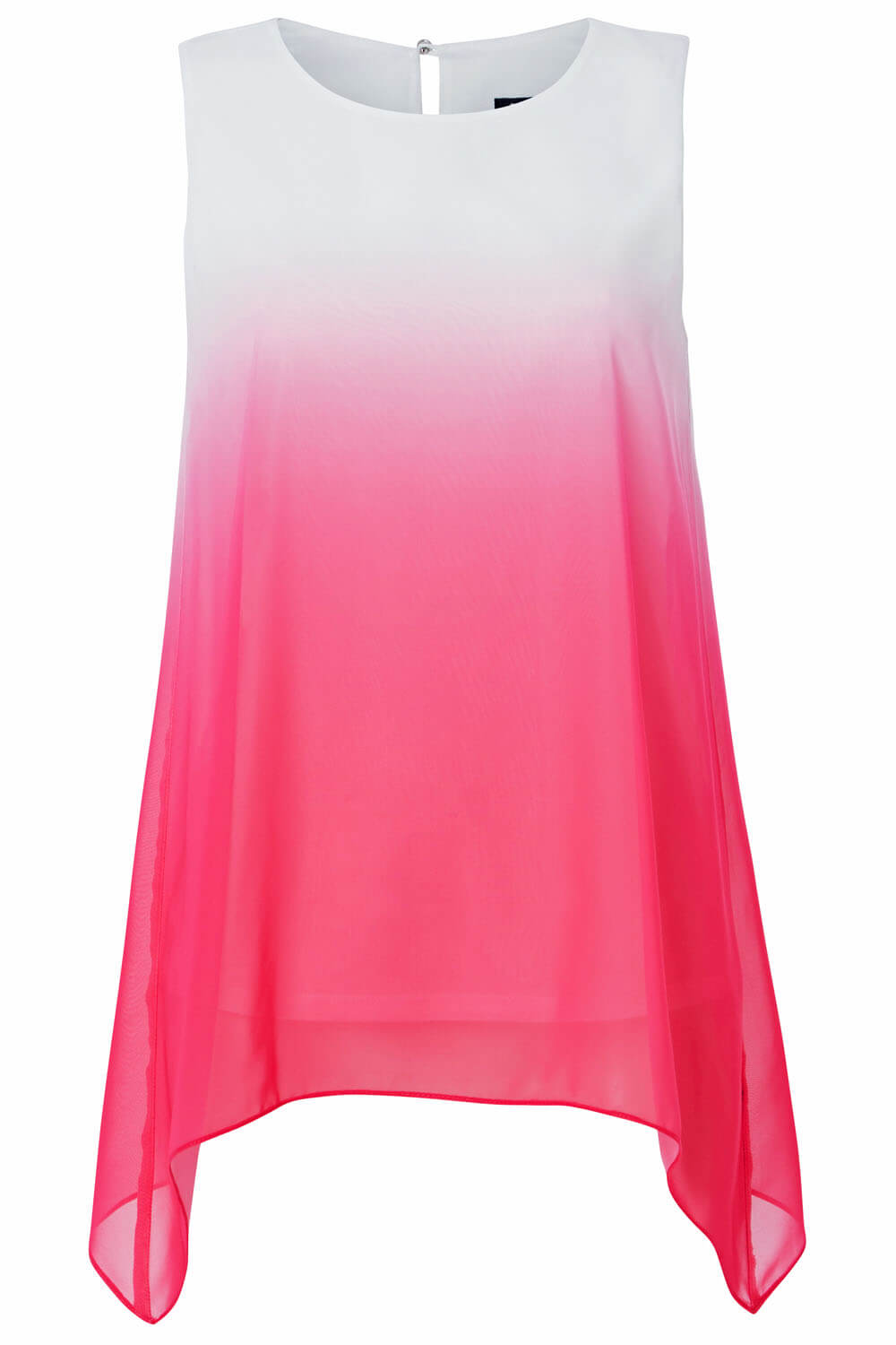 PINK Ombre Print Overlay Top, Image 4 of 8