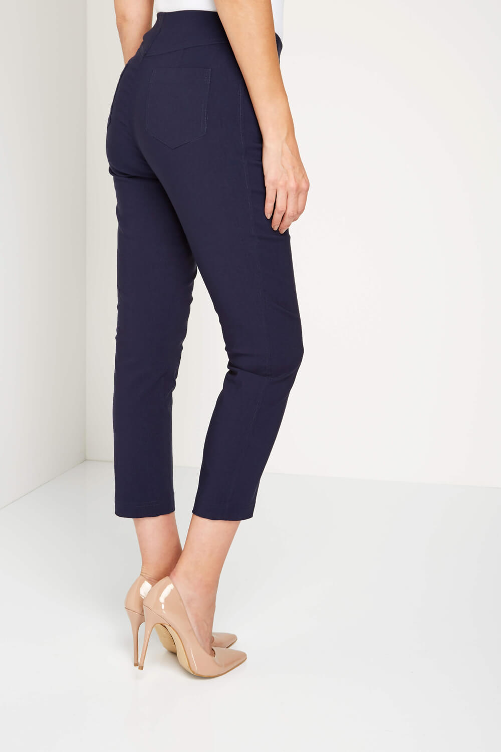 Summer Women Pencil Pants Casual Solid Button Design Pocket 3/4 Length  Trousers For Women High Waist Pants - AliExpress