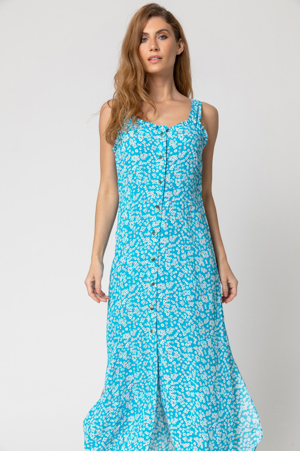Ditsy Floral Button Through Dress
