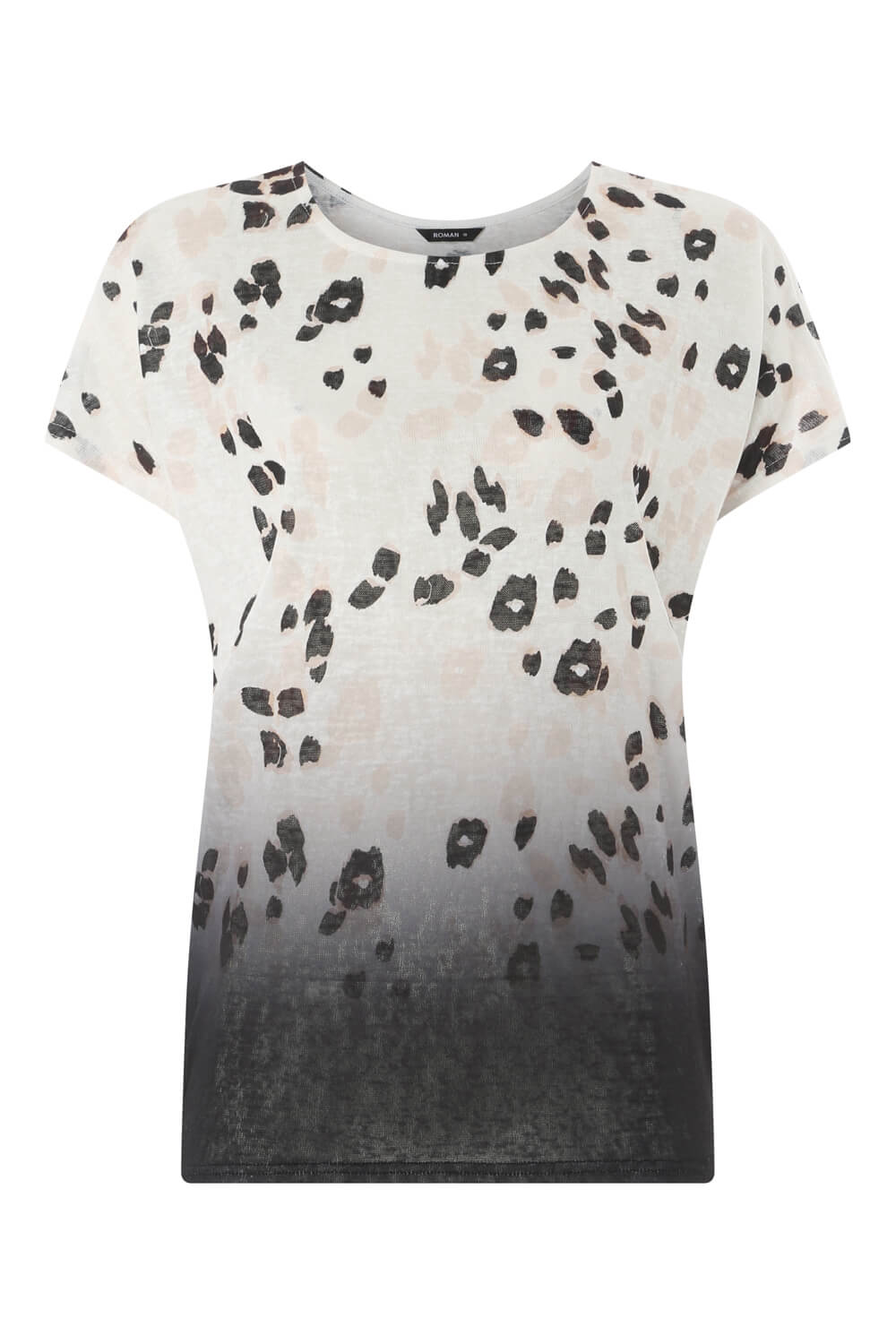 Natural  Ombre Animal Print Top, Image 4 of 8