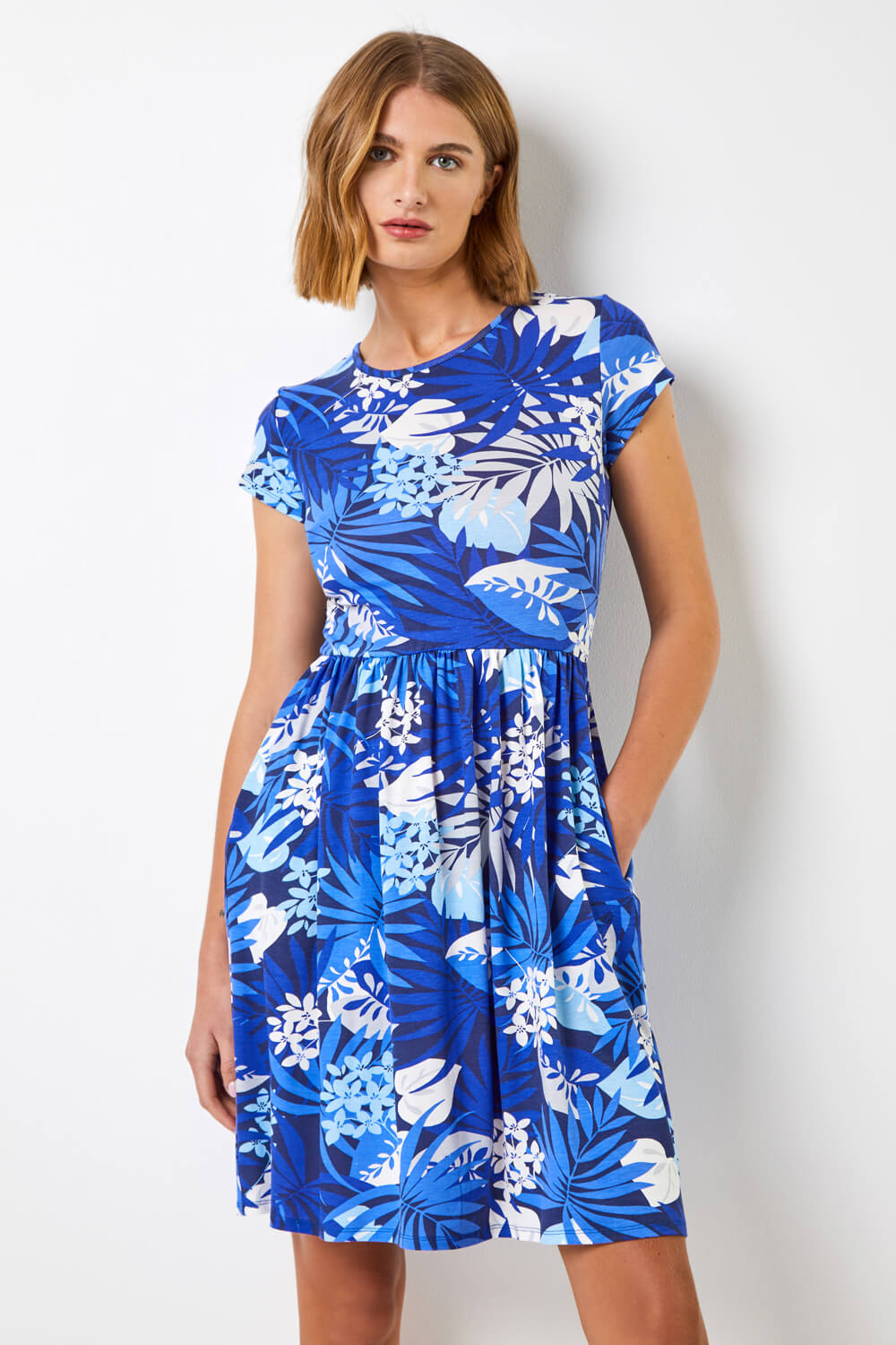 Floral Print Fit & Flare Dress